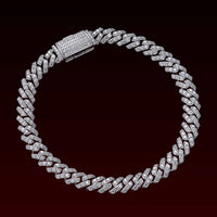 S925 Moissanite 6MM Cuban Bracelet