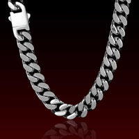 18K Prong Polished Miami Cuban Chain