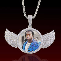 Photo With Wings Custom Moissanite Pendant