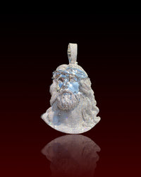 Jesus Face Iced Out Pendant