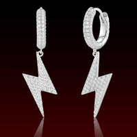 Lightning Dangling Moissanite Earring