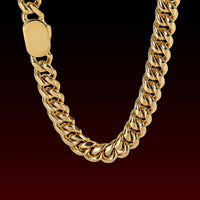 18K Oval Buckle Miami Cuban Chain