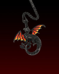 Winged Dragon Iced Out Pendant