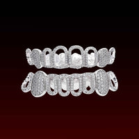 Open Face Iced Fang Custom Moissanite Grillz