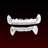 Polished Fang Moissanite Custom Bar Grillz