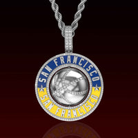 Golden State 3D Rotating Pendant