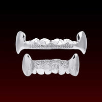 Vampire Fang Custom Moissanite Custom Bar Grillz